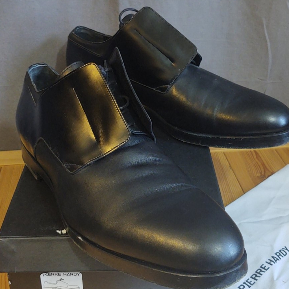 Pierre Hardy Black Men's  EU45 US12 Calf/Cordovan